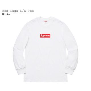 シュプリーム(Supreme)のSupreme BOX Logo L/S Tee White(Tシャツ/カットソー(七分/長袖))