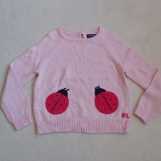 ポロラルフローレン(POLO RALPH LAUREN)のポロラルフローレン てんとう虫 コットンニット 6T 120 美品(Tシャツ/カットソー)