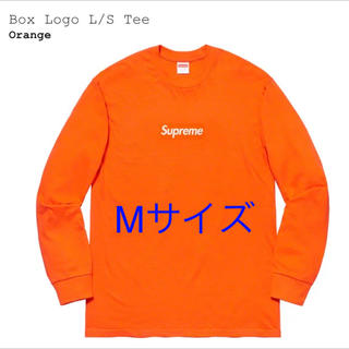 シュプリーム(Supreme)のSupreme Box Logo L/S Tee Orange オレンジ M(Tシャツ/カットソー(七分/長袖))