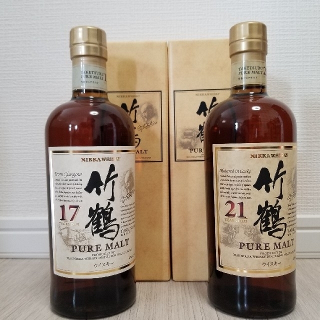 送料&消費税込 竹鶴 17年21年 ピュアモルト 2本セット