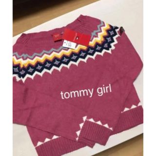 トミーガール(tommy girl)のtommy girl❤︎くすみピンク薄手ニット 新品(ニット/セーター)