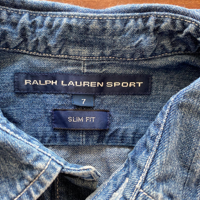 Ralph Lauren(ラルフローレン)のラルフローレンスポーツ　7 デニムシャツ キッズ/ベビー/マタニティのキッズ服男の子用(90cm~)(ブラウス)の商品写真