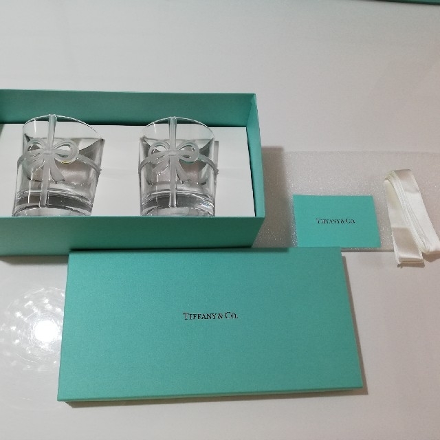 Tiffany&co????ティファニーボウグラス????クリア - グラス/カップ