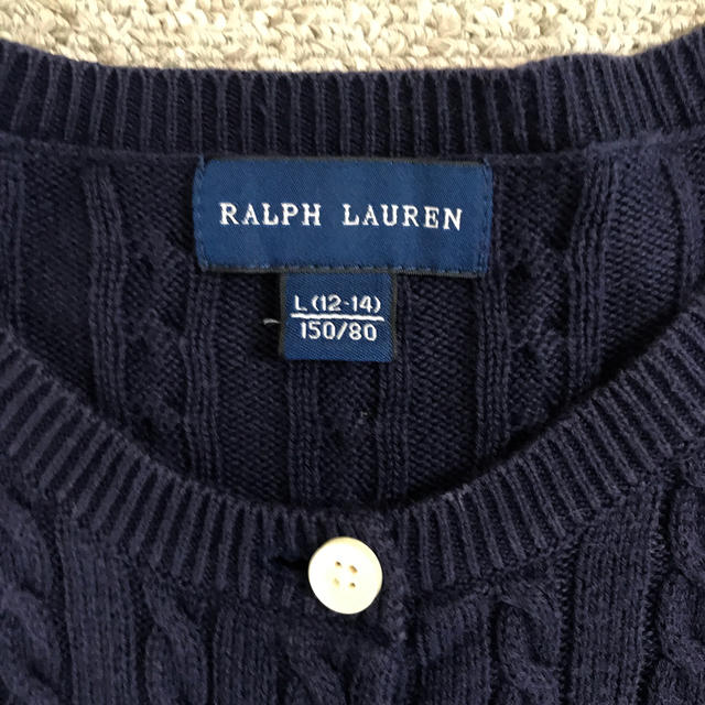 Ralph Lauren(ラルフローレン)のラルフローレン　キッズ　カーディガン　セーター　150 キッズ/ベビー/マタニティのキッズ服女の子用(90cm~)(カーディガン)の商品写真