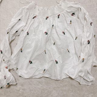 ザラ(ZARA)のZARA トップス オフショルダー ブラウス(シャツ/ブラウス(長袖/七分))