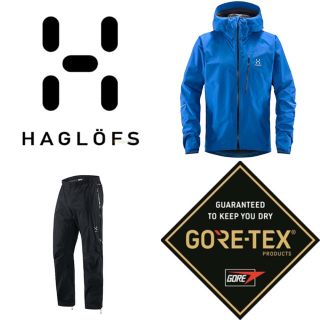 ホグロフス(Haglofs)の新品 ¥7.7万 ゴアテックス レインウェア 上下セット ホグロフス メンズM(登山用品)