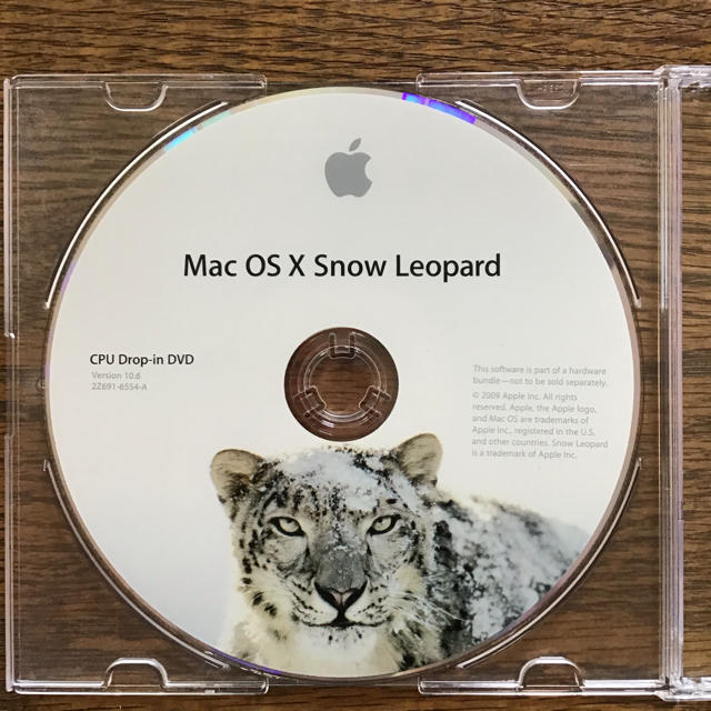 Apple(アップル)のMac OS X Snow Leopard CPU Drop-in DVD スマホ/家電/カメラのPC/タブレット(PC周辺機器)の商品写真