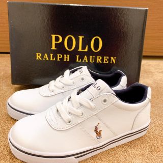 ポロラルフローレン(POLO RALPH LAUREN)の【即日発送⭐️新品未使用】　ポロ　ラルフローレン　スニーカー　ホワイト(スニーカー)