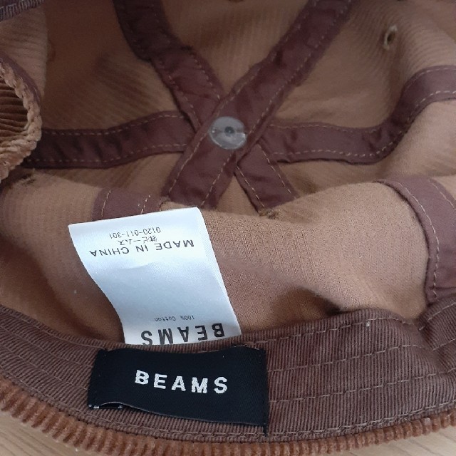 BEAMS(ビームス)のBEAMS(ビームス)エンブレムコーデュロイキャップ帽子/#シュプ#ジャーナル メンズの帽子(キャップ)の商品写真