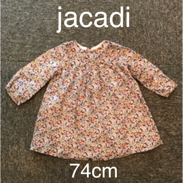 Jacadi(ジャカディ)のjacadi ジャカディ　小花柄ワンピース　74cm キッズ/ベビー/マタニティのベビー服(~85cm)(ワンピース)の商品写真