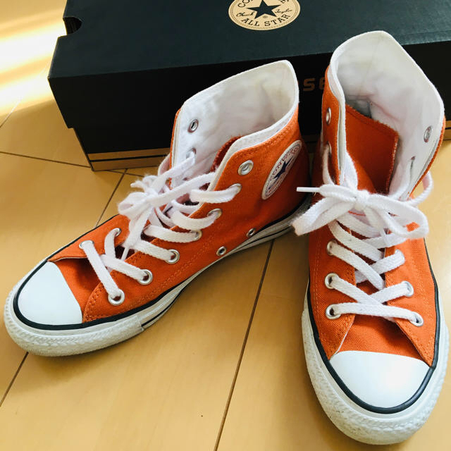 CONVERSE - コンバース オールスターハイカットスニーカー オレンジ