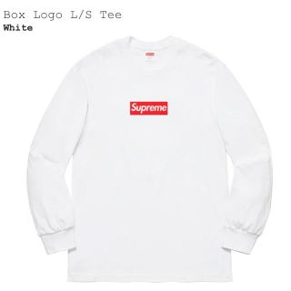 シュプリーム(Supreme)のsupreme box logo l/s tee white s(Tシャツ/カットソー(七分/長袖))