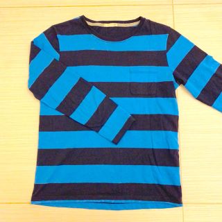 ジーユー(GU)のGU　ボーイズボーダーカットソー　150㎝(Tシャツ/カットソー)