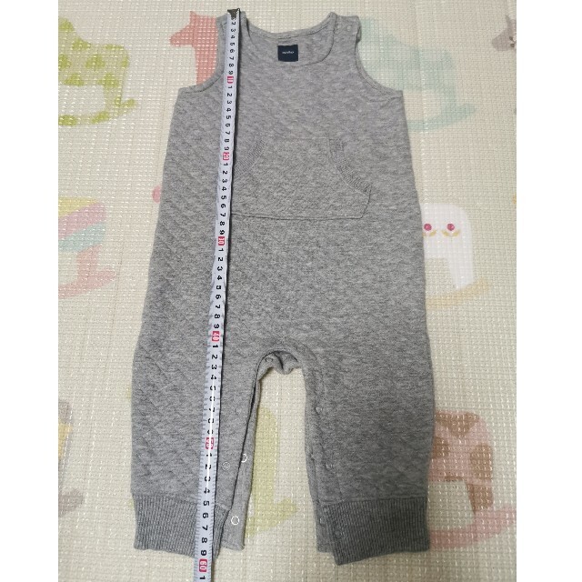 babyGAP(ベビーギャップ)のbabyGAP オーバーオール グレー 70cm キッズ/ベビー/マタニティのベビー服(~85cm)(パンツ)の商品写真