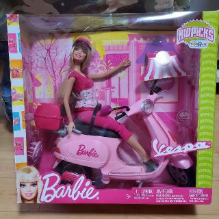 バービー(Barbie)の【限定レア】ピンクバイクバービー　vespa　barbie　マテル　ベスパ(キャラクターグッズ)