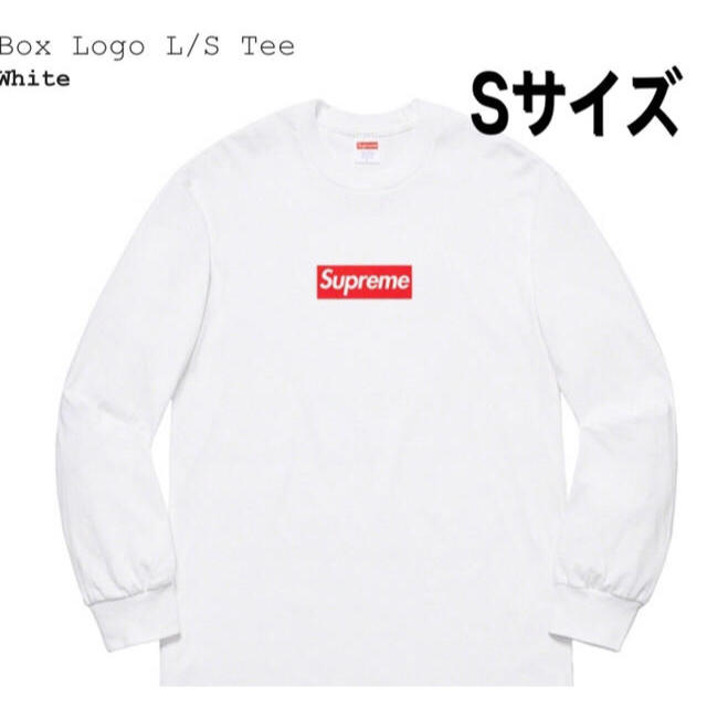 supreme Box Logo L/S Tee white Sサイズ