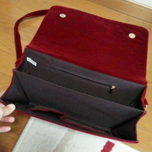 axes femme(アクシーズファム)のエンブレム付きレッドバッグ レディースのバッグ(ショルダーバッグ)の商品写真