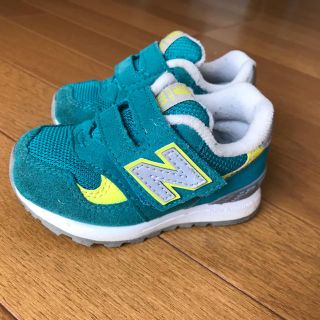 ニューバランス(New Balance)のニューバランス スニーカー キッズ 12cm グリーン イエロー(スニーカー)