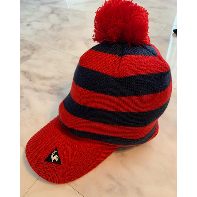 le coq sportif(ルコックスポルティフ)のゴルフニット帽 レディースの帽子(ニット帽/ビーニー)の商品写真