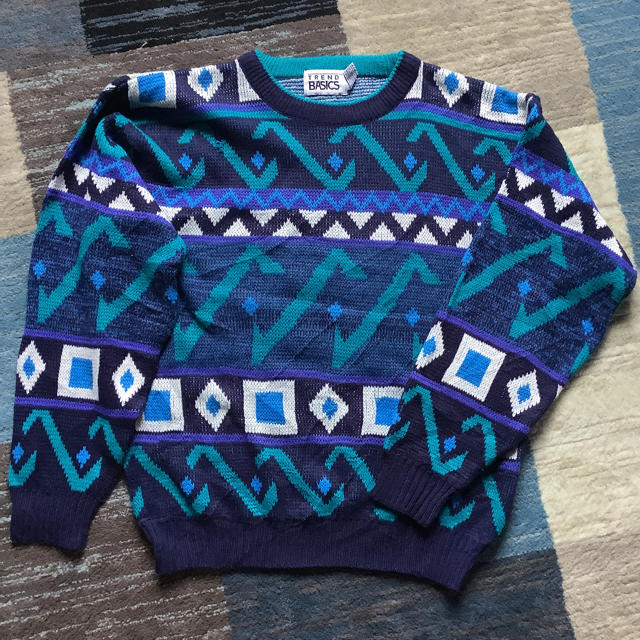 COOGI(クージー)の90s 古着　ビッグシルエット　ゆるだぼ　ニット　セーター　昭和　レトロ メンズのトップス(ニット/セーター)の商品写真