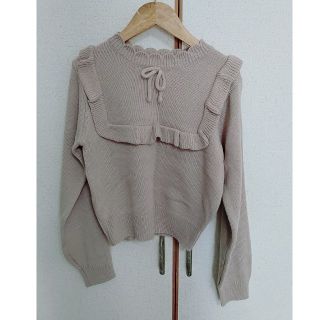 フィント(F i.n.t)の【新品】【ニット】【ピンクベージュ】【Fi.n.t 】(ニット/セーター)