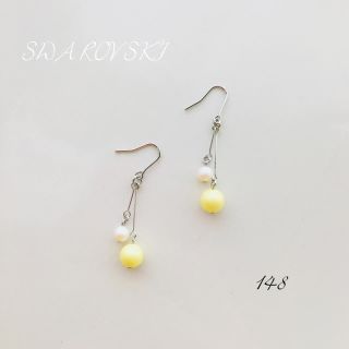 スワロフスキー(SWAROVSKI)のスワロフスキー パール ♡ 小ぶり 可愛い(ピアス)