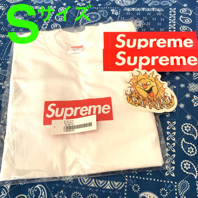 Supreme  Box Logo L/S Tee  White/Small