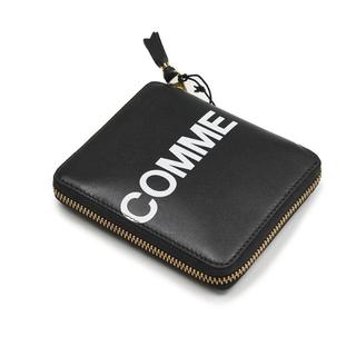 コムデギャルソン(COMME des GARCONS)のコムデギャルソン ブラックロゴ二つ折財布(折り財布)