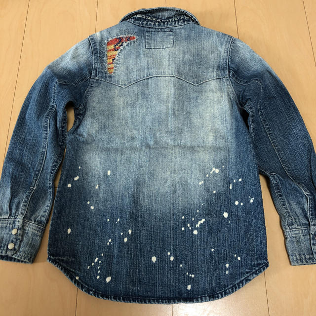 F.O.KIDS(エフオーキッズ)の値下げ！デニムシャツ エフオーキッズ ★130センチ キッズ/ベビー/マタニティのキッズ服男の子用(90cm~)(ジャケット/上着)の商品写真