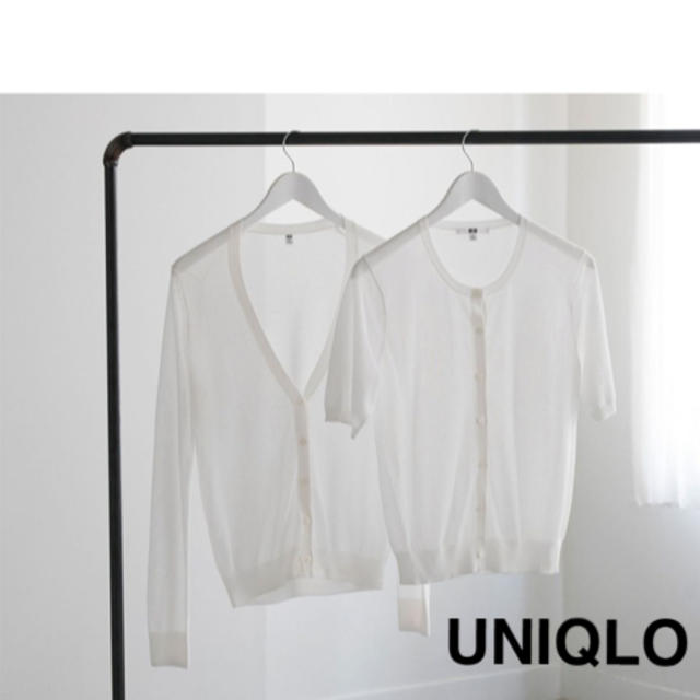 UNIQLO(ユニクロ)のUNIQLO  5分袖　シースルーガーデン レディースのトップス(カーディガン)の商品写真