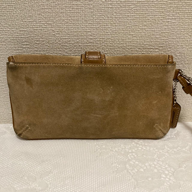 COACH(コーチ)の美品　coach スウェードポーチ レディースのファッション小物(ポーチ)の商品写真