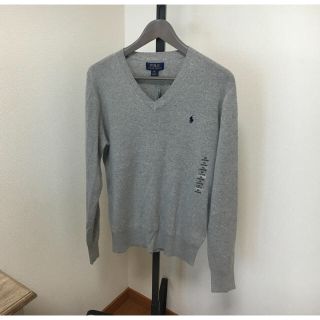 ポロラルフローレン(POLO RALPH LAUREN)の2枚組 グレーと紺色！2016新作未使用ラルフコットンセーター(ニット/セーター)