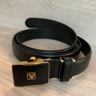 ヴァレンティノ(VALENTINO)のお値下げ‼️HUGO VALENTINO  黒　　メンズ牛革ベルト　美品！(ベルト)