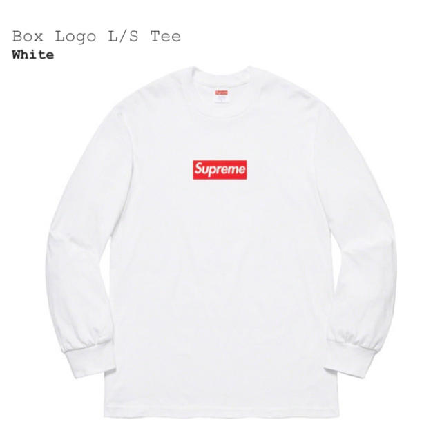 新品未使用 supreme BOX LOGO L/S Tee シュプリーム 白 - Tシャツ