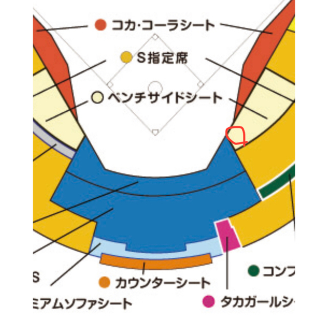 販促アイテム ソフトバンクホークス 10/25 日曜日 ベンチサイドシートS