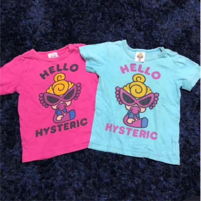 HYSTERIC MINI(ヒステリックミニ)のHYSTERIC MINI♡ハローミニ　Tシャツ2枚SET キッズ/ベビー/マタニティのキッズ服女の子用(90cm~)(Tシャツ/カットソー)の商品写真