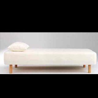 ムジルシリョウヒン(MUJI (無印良品))のりんご様専用　シングルベッド　脚付きマットレス　展示品　カバー新品(シングルベッド)