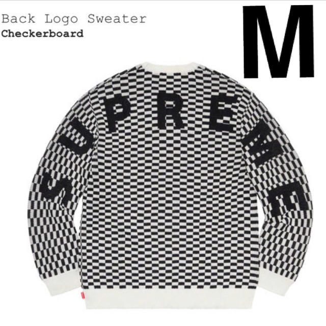 M SUPREME Back Logo Sweater Checkerboard