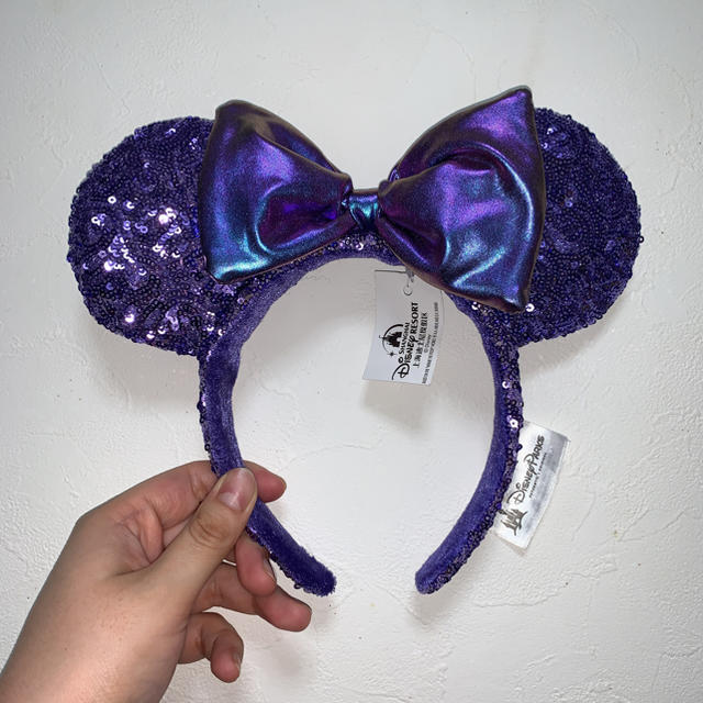 Disney(ディズニー)のディズニー カチューシャ 紫 レディースのヘアアクセサリー(カチューシャ)の商品写真