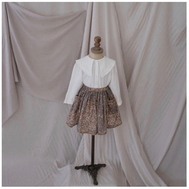 june little closet ♡Piping gather skirt♡ キッズ/ベビー/マタニティのキッズ服女の子用(90cm~)(スカート)の商品写真