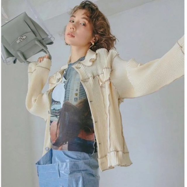 STUDIOUS(ステュディオス)のyk様専用kotohayokozawa/denim like jacket  レディースのジャケット/アウター(ブルゾン)の商品写真