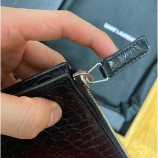 Saint Laurent - サンローラン クラッチバッグ クロコ型押しの通販 by