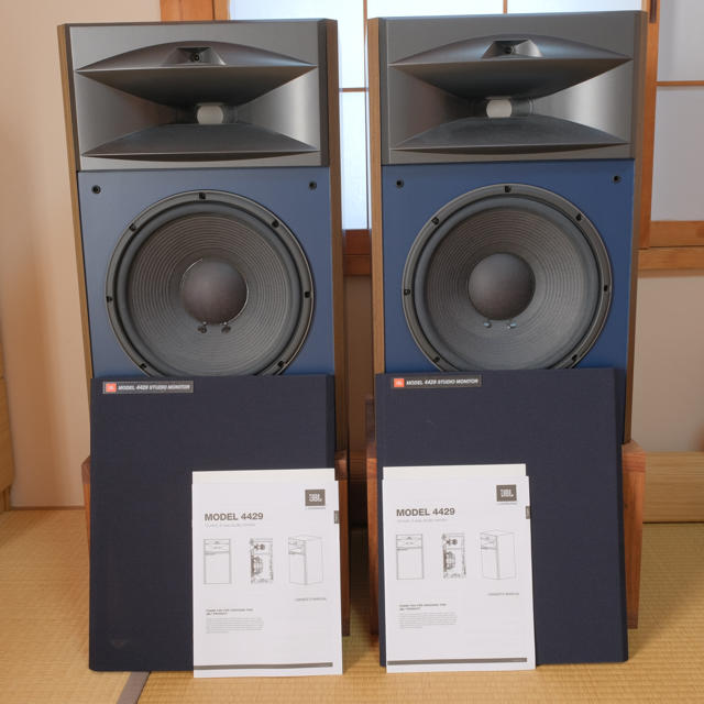 価格相談可)中古美品 JBL 4429ペア + オーダー製スタンドの 価格相談可)中古美品 JBL 4429ペア + オーダー製スタンドの