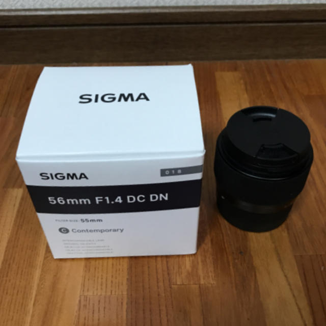 ブランド雑貨総合 【美品】sigma - SIGMA 56mm ソニー　eマウント DN DC F1.4 レンズ(単焦点)