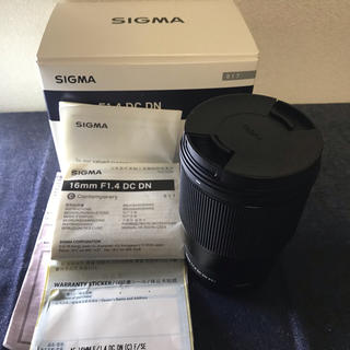シグマ(SIGMA)のSIGMA 16mm F1.4 DC DN ソニーSONY E マウント中古良品(レンズ(単焦点))
