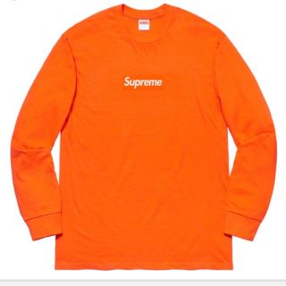 シュプリーム(Supreme)のsupreme Box Logo L/S Tee  オレンジ　orange(Tシャツ/カットソー(七分/長袖))