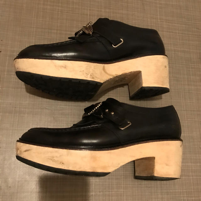TOGA(トーガ)のTOGA  PULLA ウッドヒールローファー レディースの靴/シューズ(ローファー/革靴)の商品写真