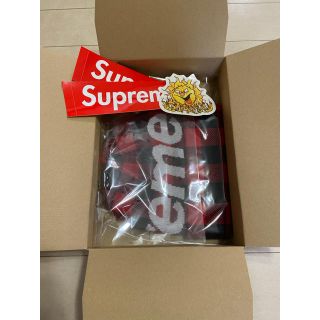 シュプリーム(Supreme)のsupreme Big Logo Beanie Red Plaid(ニット帽/ビーニー)