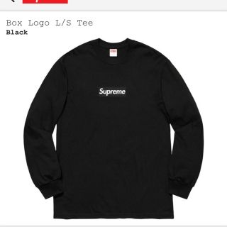 シュプリーム(Supreme)のsupreme box logo L/S tee black M medium(Tシャツ(長袖/七分))