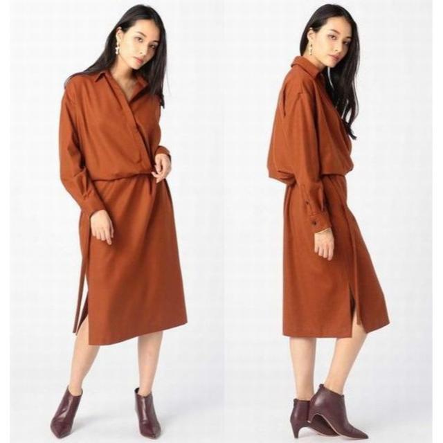 ESTNATION - Col Pierrot for ESTNATION ウールカシュクールワンピース